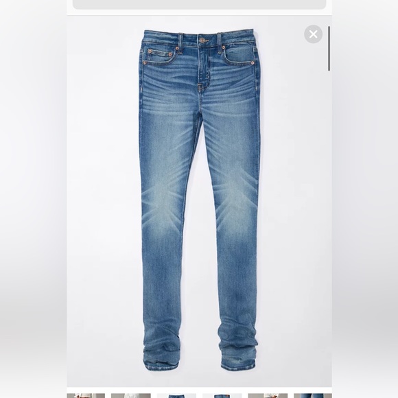AE Next Level High-Waisted Stacked Skinny Jean NWOT - Picture 5 of 10